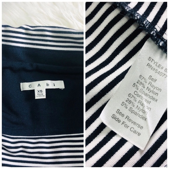 CAbi Stripped Blazer Anchor Gold Buttons size XS - Picture 8 of 8